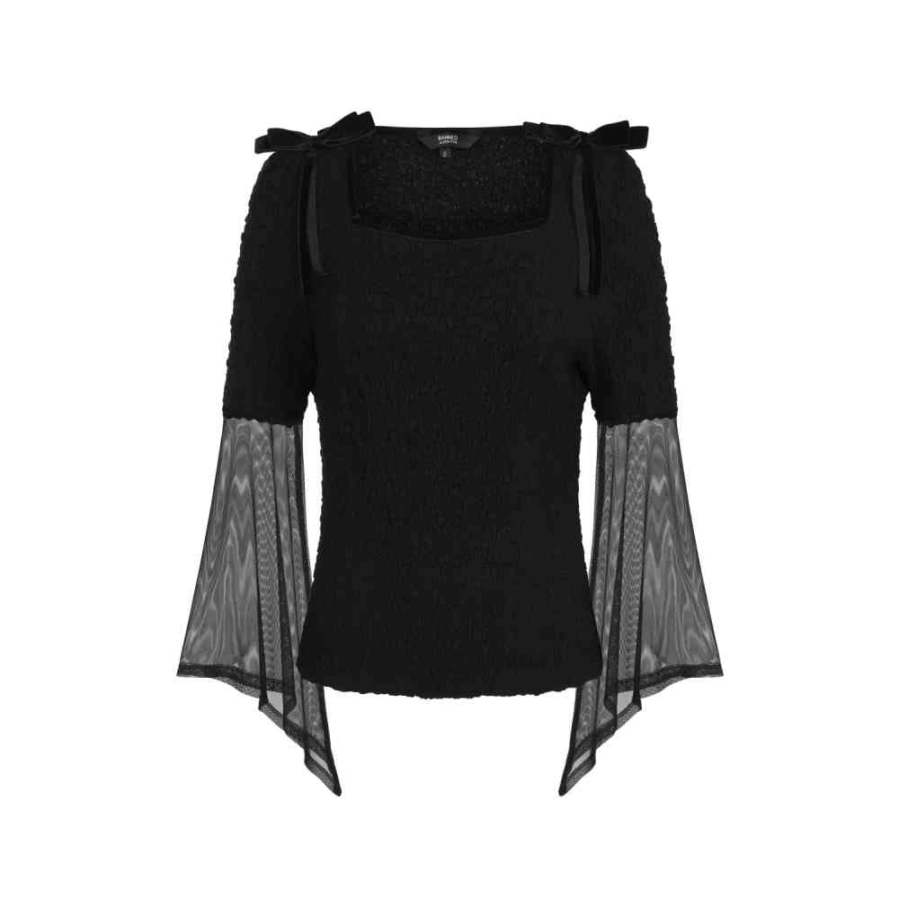 Banned - VIDONIA Lange ärmel top - Schwarz